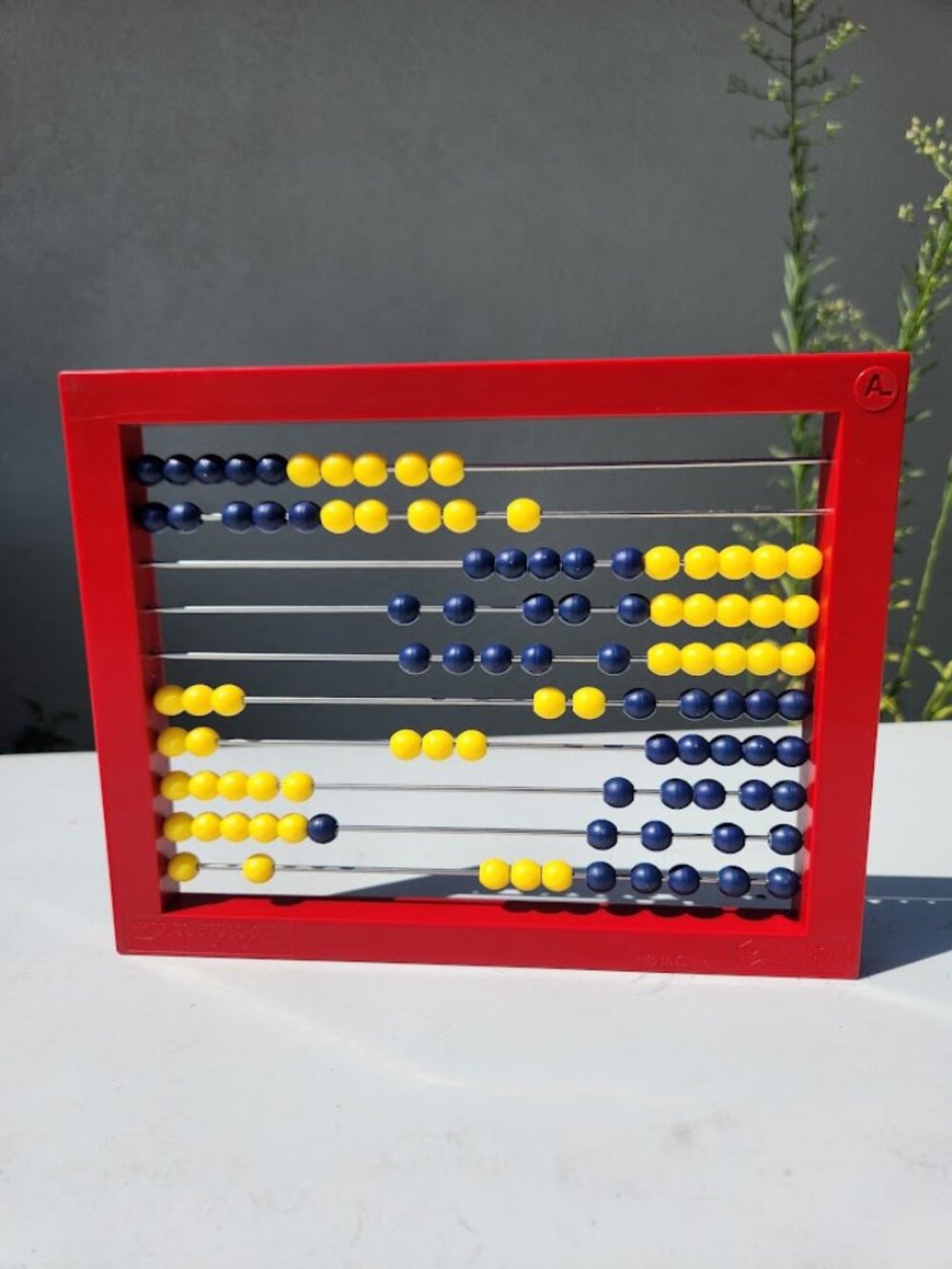 RightStart Math AL Abacus Red Blue Beads Homeschool Manipulative School Supplies
